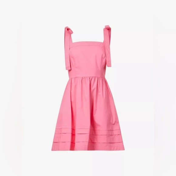 Jonathan Simkhai Kammy Tie-Strap Mini Dress – Azalea | Size 6 - Picture 6 of 10